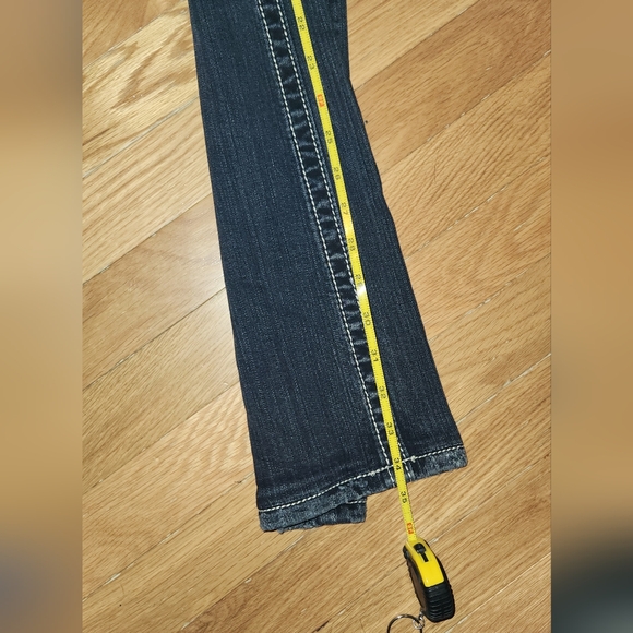 2PC SIZE 30 MISS ME BLING WINGS WHITE STITCHING BOOT & BLACK WHITE STITCHING - Picture 14 of 16